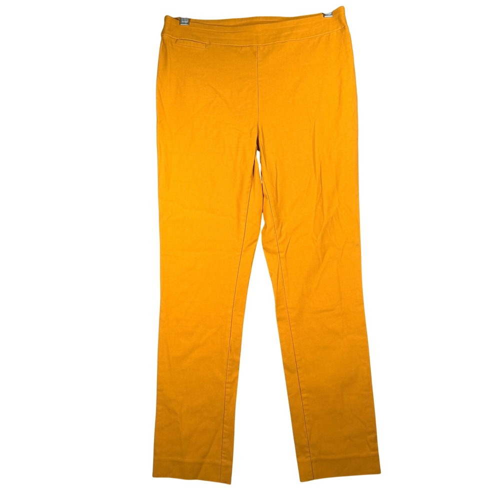Jules & Leopold Pull On Stretch Pants Small Women Mustard Yellow Rayon Blend